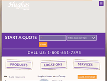 Tablet Screenshot of hughesinsurancegroup.com